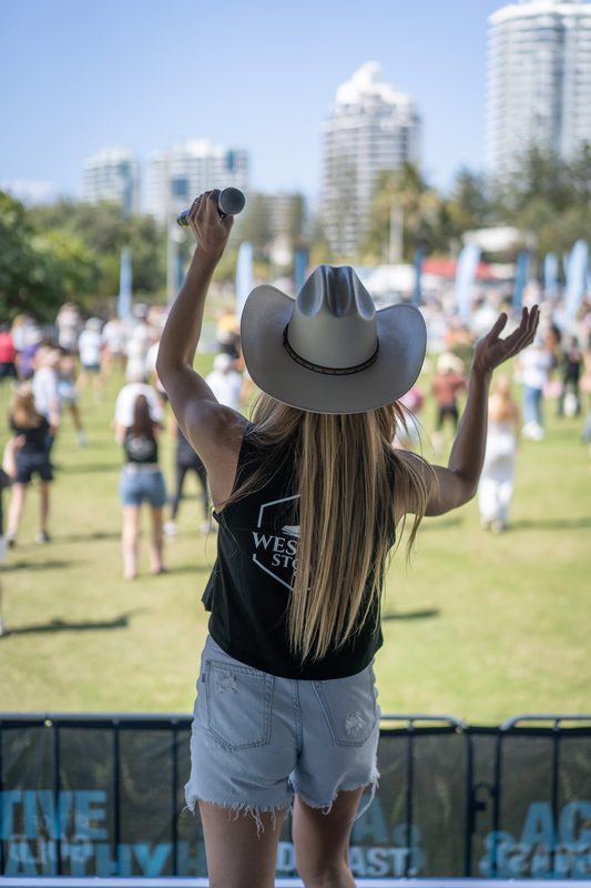 Coolangatta Fitness Festival — Western Stomp line dancing