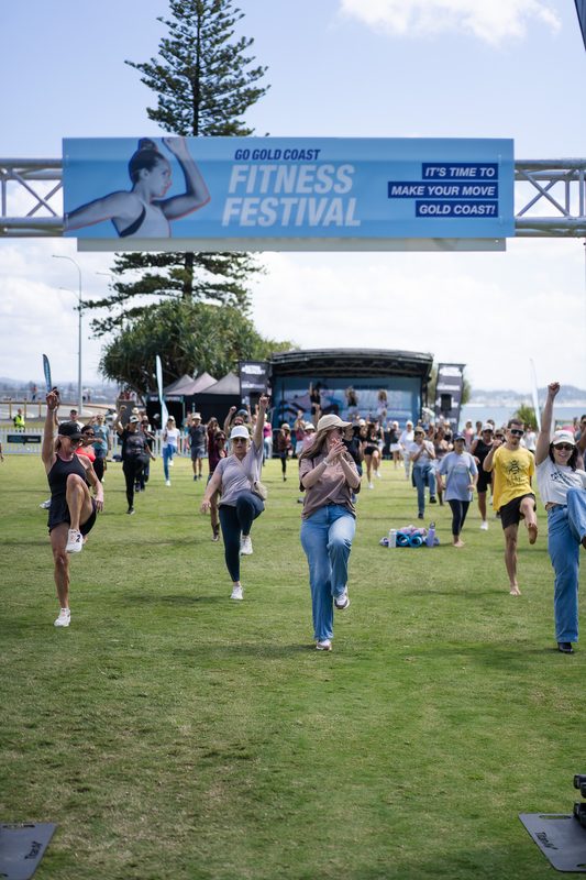 Coolangatta Fitness Festival — Western Stomp line dancing