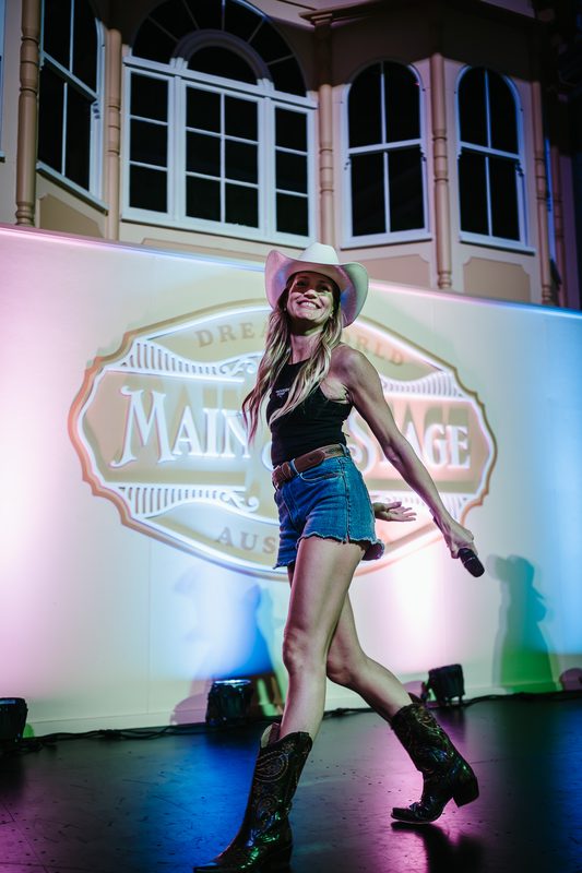 Dreamworld Night Market — Western Stomp line dancing