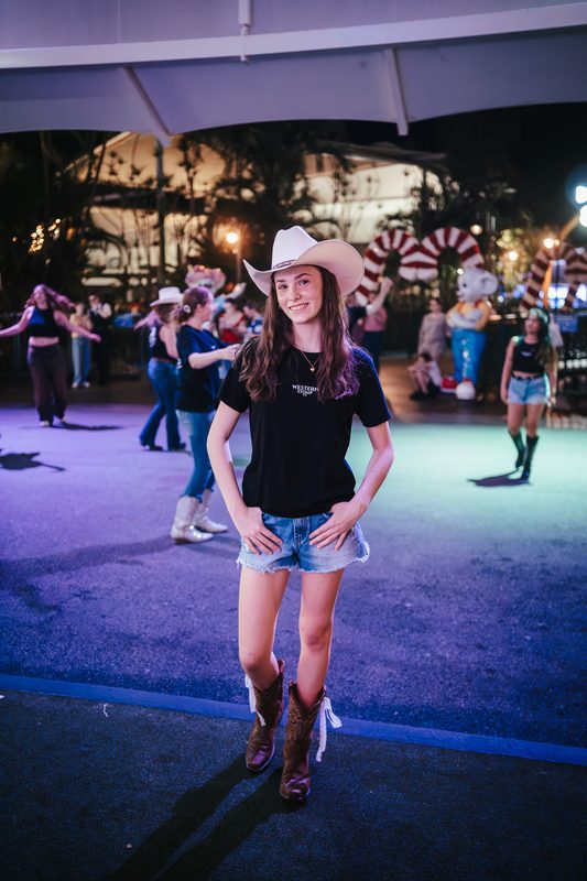 Dreamworld Night Market — Western Stomp line dancing