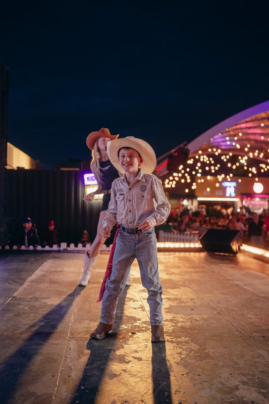 Eat Street Northshore — Western Stomp line dancing
