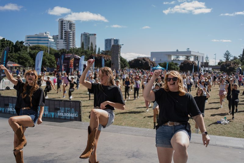 Gold Coast Fitness Festival — Western Stomp line dancing