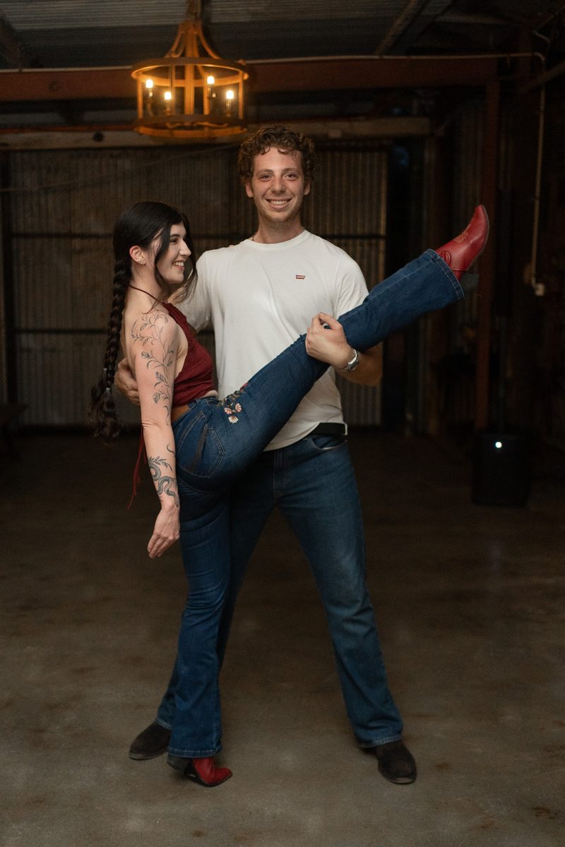 Private event — Western Stomp line dancing