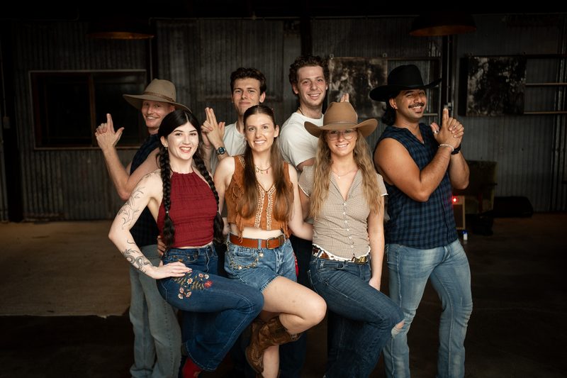 Private event — Western Stomp line dancing