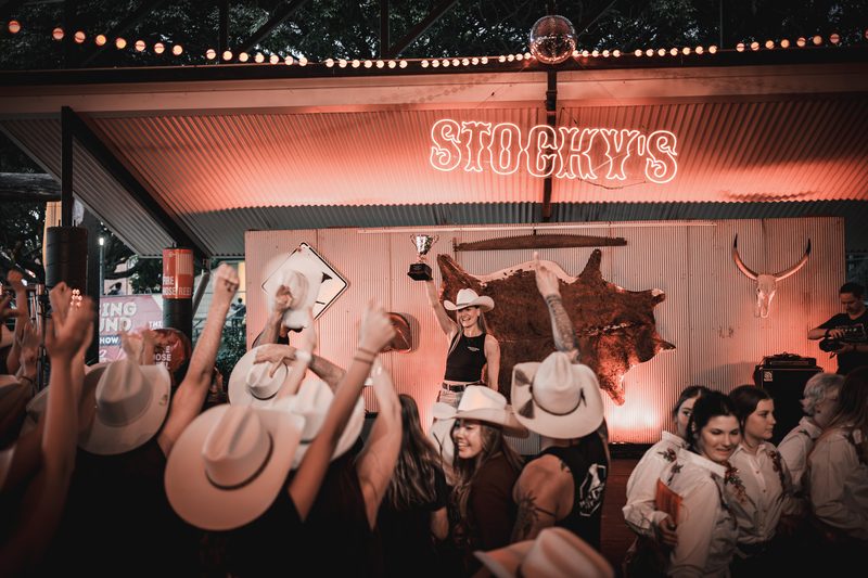 Queensland EKKA — Western Stomp line dancing