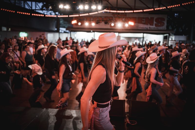 Queensland EKKA — Western Stomp line dancing